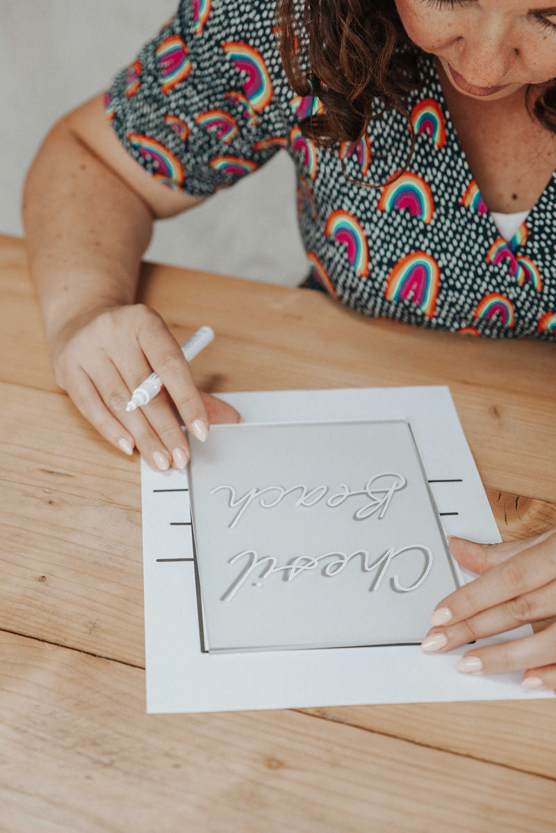 Using the template for box 2 - Table Names or Numbers
